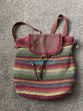 The Sak Multicolor Crochet Backpack